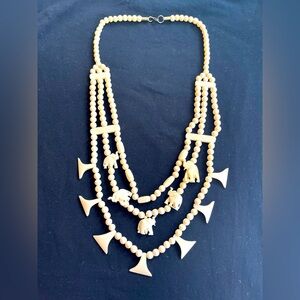 Hand Carved Elephant Necklace